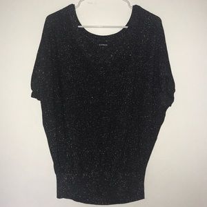Size L shimmery black shirt from Express
